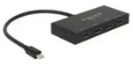 DeLock Displayport 1.2 Splitter 1 x mini Displayport in > 4 x Displayport out 4K