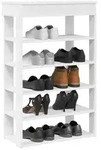 vidaXL Schuhregal Wei&szlig; 60x30x98 cm Holzwerkstoff