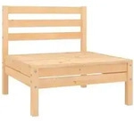 vidaXL Garten-Mittelsofa Massivholz Kiefer