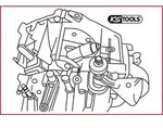 KS Tools 911.2440 Fiat Ducato Abzieher f&uuml;r Ausr&uuml;ckwelle