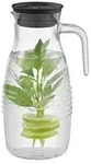 APS Glas Karaffe mit Deckel und Sieb Old Fashioned 1,8l