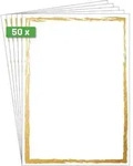 Motiv-Papier A4 200g Golden frame 50 Blatt