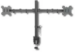 "TECHly - Aufstellung - f&uuml;r 2 LCD-Displays - Schwarz - Bildschirmgr&ouml;&szlig;e: 33-68.6 cm