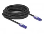 Delock RJ45 Netzwerkkabel Cat.6 UTP mit 180&deg; winkelbaren Steckern schwarz 7.5 CAT 6