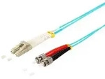 Duplex Patchkabel LC/ST 50/125&mu; OM3 aqua 5m