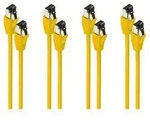 Patchkabel cat 8.1 F/FTP PIMF LSZH gelb 1,0m--VE4