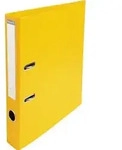 Exacompta 10x Ordner Prem'Touch PVC, R&uuml;cken 50mm, 32x29cm A4 Maxi, Gelb, 53549E