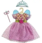 Puppenkleid ''Prinzessin Lillifee'' mit Glitzerkrone und Augenmaske, 3-teilig,