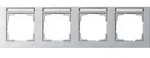 Gira Abdeckrahmen 4f. alu 109425