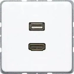 Jung Multimediadose HDMI + USB MA CD 1163 WW