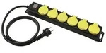 EUROLITE Steckdosenleiste 6-fach IP44 sw 10m
