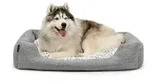 lionto Kuschelbett f&uuml;r Hunde, gem&uuml;tliches Hundebett mit herausnehmbarem