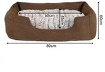 lionto Kuschelbett f&uuml;r Hunde, gem&uuml;tliches Hundebett mit herausnehmbarem