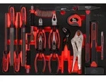 KS TOOLS Zangen- / Hammer- / und Mei&szlig;el-Satz in Schaumstoffeinlage,