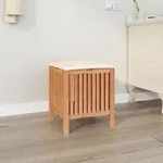 vidaXL Badhocker 40,5x40x52 cm Massivholz Nussbaum