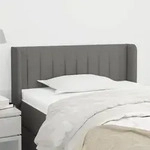vidaXL Kopfteil mit Ohren Dunkelgrau 103x16x78/88 cm Stoff