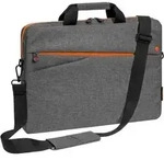 PEDEA Notebooktasche -Fashion- bis 15,6- (39,6cm), grau/orange