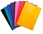 Exacompta 60x Sammelmappe +Gummizug 3 Klappen PP 400&mu; Eco A4 sortiert 559000E