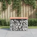 vidaXL Gartenbank aus Gabionen 63x44x42 cm Massivholz Douglasie