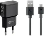 Wentronic goobay Dual Micro USB charger set