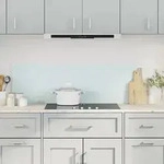vidaXL K&uuml;chenr&uuml;ckw&auml;nde 2 Stk. Wei&szlig; 70x50 cm Hartglas