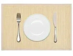 6 Bambus-Platzdeckchen 30 x 45 cm Natur