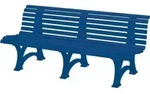 Gartenbank BORKUM 4-Sitzer L&auml;nge 2000 mm blau