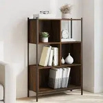 vidaXL B&uuml;cherregal Braun Eichen-Optik 72x28x109 cm Holzwerkstoff