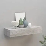 vidaXL Wandregal mit Schublade Betongrau 60x23,5x10 cm MDF