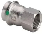Viega &Uuml;bergangsst&uuml;ck Sanpress Inox 2312 15mmxRp 1/2, St nichtr., Mehrk., SC-Con.