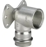 "VIEGA Wandscheibe Sanpress Inox Edelstahl 22mmx3/4""