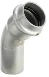 Viega Bogen Sanpress Inox 2326.1 18mm, 45Gr, St nichtrostend, SC-Contur