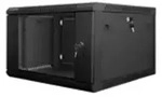 Lanberg WF01-6606-10B, Wandmontiertes Regal, 6U, 60 kg, Sperrschloss,...