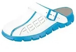 Abeba Berufsschuhe Dynamic Clog wei&szlig;/blau Gr. 48
