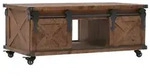 vidaXL Couchtisch Massivholz Tanne 91x51x38 cm Braun
