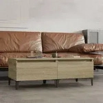 vidaXL Beistelltische 2 Stk. Sonoma-Eiche 50x46x35 cm Holzwerkstoff