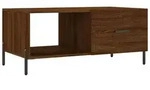 vidaXL Couchtisch Braun Eichen-Optik 90x50x40 cm Holzwerkstoff