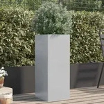 vidaXL Pflanzk&uuml;bel Silbern 32x29x75 cm Verzinkter Stahl