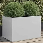 vidaXL Pflanzk&uuml;bel Silbern 62x40x39 cm Verzinkter Stahl