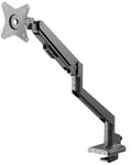 Goobay 70813 Pro Single-Monitorhalterung mit Gasdruckfeder, schwarz - f&uuml;r Monitore