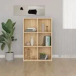 vidaXL B&uuml;cherregal/Sideboard Sonoma-Eiche 66x30x98 cm Holzwerkstoff