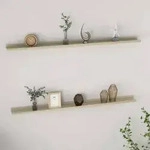 vidaXL Wandregale 2 Stk. Sonoma-Eiche 115x9x3 cm