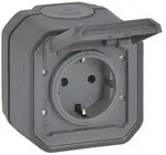 Legrand 069799L Plexo New FRAP IP44 Steckdose 1fach anthrazit Install.Baumaterial