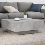 vidaXL Couchtisch Betongrau 80x80x31 cm Holzwerkstoff