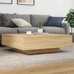 vidaXL Couchtisch Sonoma-Eiche 100x100x31 cm Holzwerkstoff