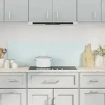 vidaXL K&uuml;chenr&uuml;ckw&auml;nde 2 Stk. Wei&szlig; 70x60 cm Hartglas