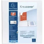 Exacompta 10x Ringbuch PP 2Ring 60mm in D-Form R&uuml;cken 90mm A4 Maxi Wei&szlig; 51825E
