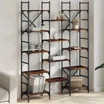 vidaXL B&uuml;cherregal R&auml;uchereiche 127,5x28,5x172,5 cm Holzwerkstoff