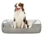 lionto Hundebett &ndash; 2-in-1 Wendek&ouml;rbchen, weich gepolstert & pflegeleicht, mit