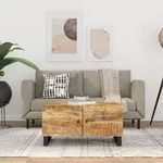 vidaXL Couchtisch 80x50x40 cm Massivholz Mango & Holzwerkstoff